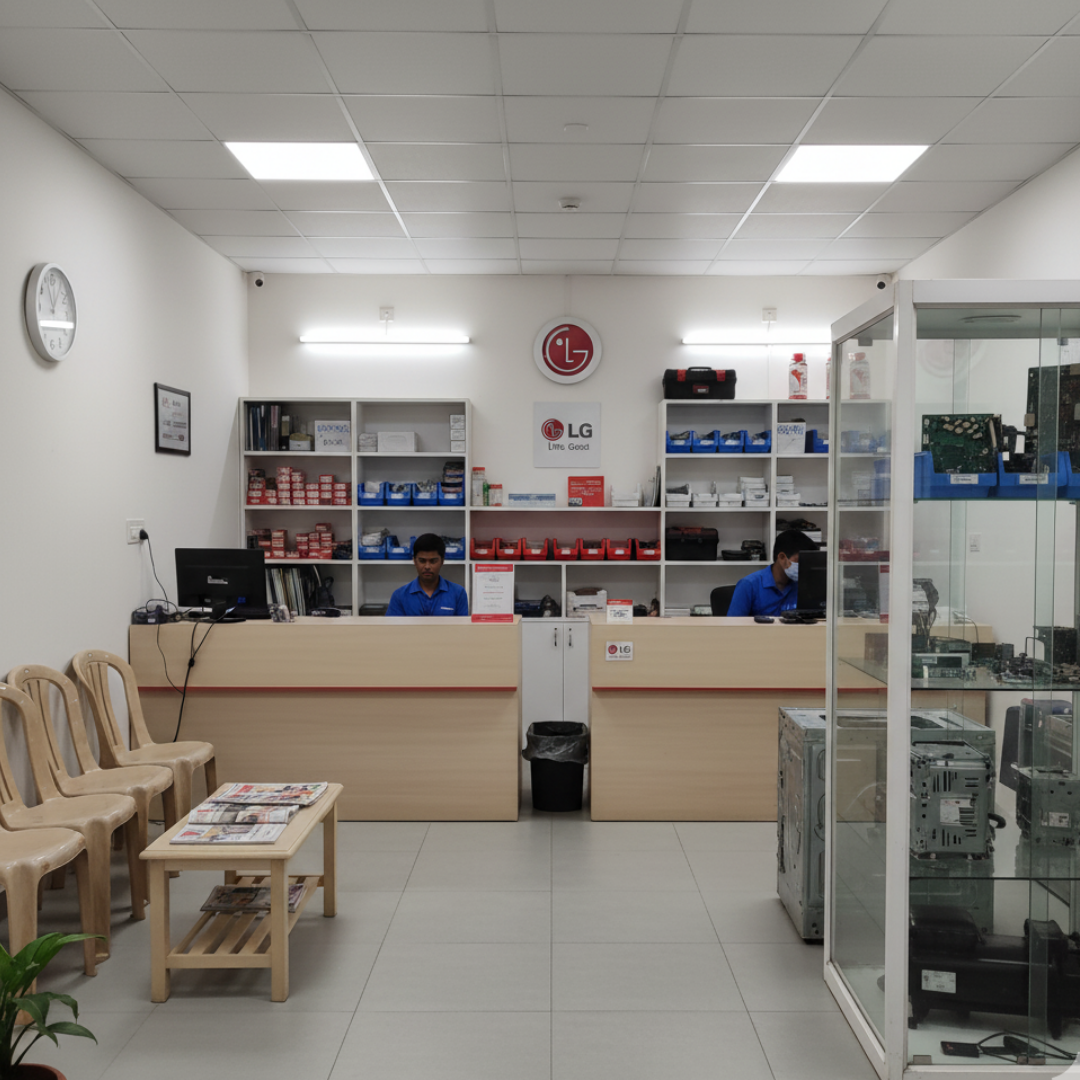 Interior view of LG appliance service center in Bangalore